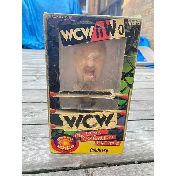 New WCW NWO Big Boys Collectible Figures Goldberg Bobble Head 1999 - Picture 3 of 5